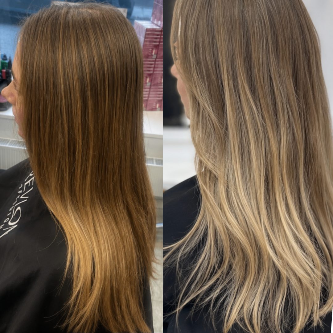 Före och efter – slingor och nyansering hos Hair Care